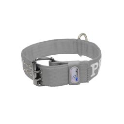 Belt collar polyester with embroidery – KI01006/65/50/GY/00