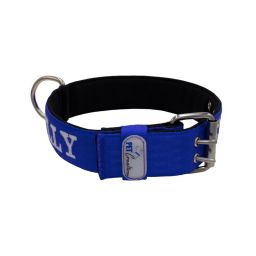 Belt collar polyester and neoprene lining with embroidery – KI01007/65/50/BL/01