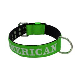 Belt collar polyester and neoprene lining with embroidery – KI01007/65/50/LM/01