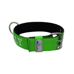 Belt collar polyester and neoprene lining with embroidery – KI01007/65/50/LM/01