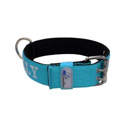 Belt collar polyester and neoprene lining with embroidery – KI01007/65/50/TU/01