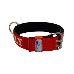 Belt collar polyester and neoprene lining with embroidery – KI01007/70/50/RD/01