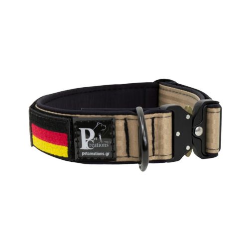 Belt collar Tactical polyester and neoprene lining with embroidery – KI01009/40/40/BE/01