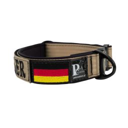 Belt collar Tactical polyester and neoprene lining with embroidery – KI01009/40/40/BE/01