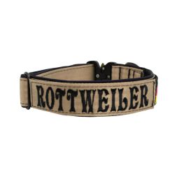 Belt collar Tactical polyester and neoprene lining with embroidery – KI01009/40/40/BE/01