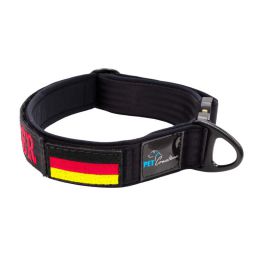 Belt collar Tactical polyester and neoprene lining with embroidery – KI01009/40/40/BK/01