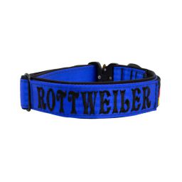 Belt collar Tactical polyester and neoprene lining with embroidery – KI01009/40/40/BL/01