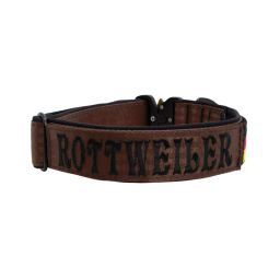 Belt collar Tactical polyester and neoprene lining with embroidery – KI01009/40/40/BR/01