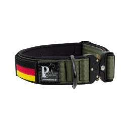 Belt collar Tactical polyester and neoprene lining with embroidery – KI01009/40/40/KH/01