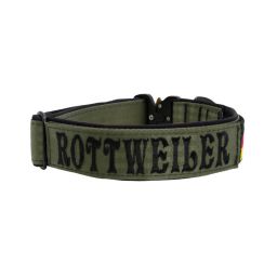 Belt collar Tactical polyester and neoprene lining with embroidery – KI01009/40/40/KH/01