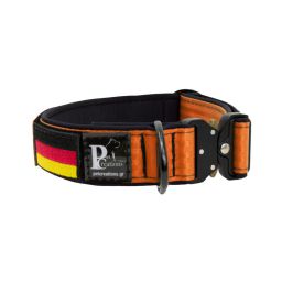 Belt collar Tactical polyester and neoprene lining with embroidery – KI01009/40/40/OR/01