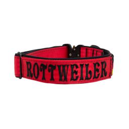 Belt collar Tactical polyester and neoprene lining with embroidery – KI01009/40/40/RD/01