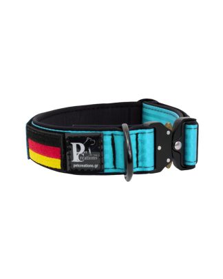 Belt collar Tactical polyester and neoprene lining with embroidery