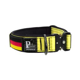 Belt collar Tactical polyester and neoprene lining with embroidery – KI01011/45/50/YL/01