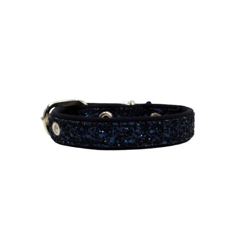 Glitter collar with neoprene lining – KI01012/35/20/BL/01