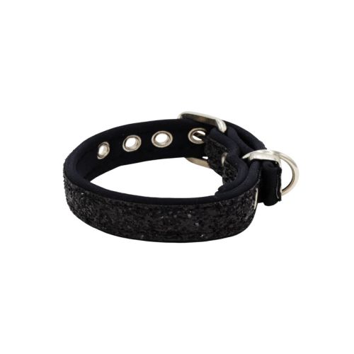 Glitter collar with neoprene lining – KI01012/40/20/BK/01