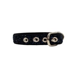 Glitter collar with neoprene lining – KI01012/40/20/BL/01