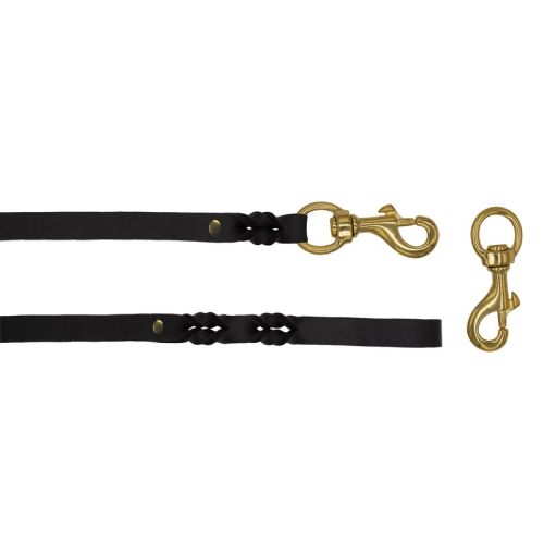 Leash Basic Leather – OD01001/100/20/BK/00/K04