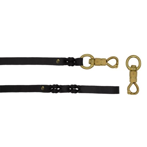 Leash Basic Leather – OD01001/100/20/BK/00/K08