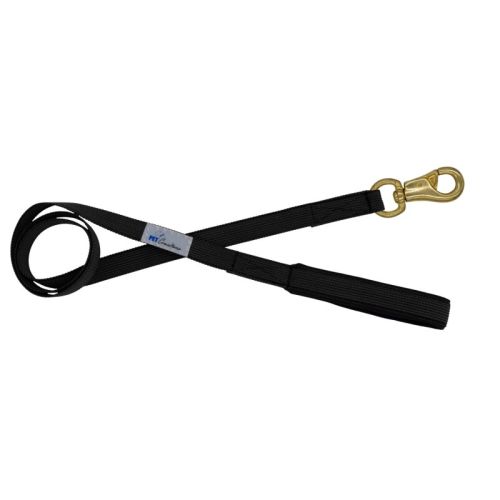 Leash Polypropylene webbing with woven-in rubber traces with neoprene lining – OI01005/100/25/BK/01/K06