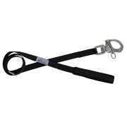 Leash Polypropylene webbing with woven-in rubber traces with neoprene lining – OI01005/120/25/BK/01/K10