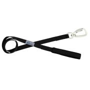 Leash Polypropylene webbing with woven-in rubber traces with neoprene lining – OI01005/150/25/BK/01/K14