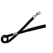 Leash seatbelt polyester with neoprene lining – OI01007/100/25/BK/01/K03