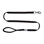 Leash seatbelt polyester with neoprene lining – OI01007/100/25/BK/01/K03