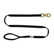 Leash seatbelt polyester with neoprene lining – OI01007/100/25/BK/01/K06