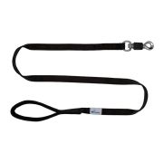 Leash seatbelt polyester with neoprene lining – OI01007/100/25/BK/01/K07