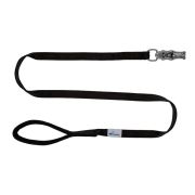 Leash seatbelt polyester with neoprene lining – OI01007/100/25/BK/01/K09