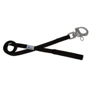 Leash seatbelt polyester with neoprene lining – OI01007/100/25/BK/01/K10