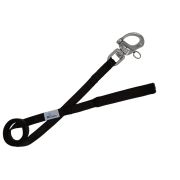 Leash seatbelt polyester with neoprene lining – OI01007/100/25/BK/01/K10