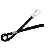 Leash seatbelt polyester with neoprene lining – OI01007/100/25/BK/01/K14