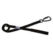 Leash seatbelt polyester with neoprene lining – OI01007/100/25/BK/01/K15