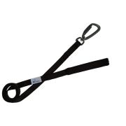 Leash seatbelt polyester with neoprene lining – OI01007/100/25/BK/01/K15