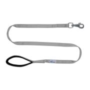 Leash seatbelt polyester with neoprene lining – OI01007/100/25/GY/01/K03