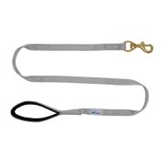 Leash seatbelt polyester with neoprene lining – OI01007/100/25/GY/01/K04