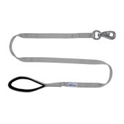 Leash seatbelt polyester with neoprene lining – OI01007/100/25/GY/01/K05