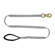 Leash seatbelt polyester with neoprene lining – OI01007/100/25/GY/01/K06