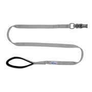 Leash seatbelt polyester with neoprene lining – OI01007/100/25/GY/01/K09