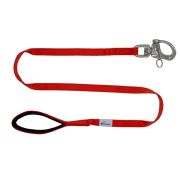 Leash seatbelt polyester with neoprene lining – OI01007/100/25/RD/01/K10