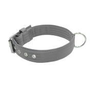 Collar de perro de triple poliamida de 4 cm de ancho – KI01002/60/40/GY/00