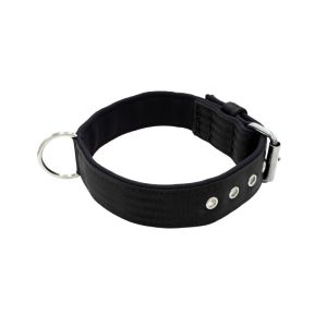 Collar de perro de poliamida y neopreno de 4 cm de ancho – KI01003/65/40/BK/01