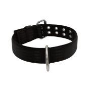 Collar de perro de poliamida con triple cincha, 5 cm – KI01004/65/50/BK/00