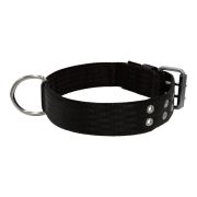 Collar de perro de poliamida con triple cincha, 5 cm – KI01004/65/50/BK/00