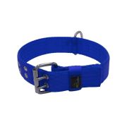 Collar de perro de poliamida con triple cincha, 5 cm – KI01004/65/50/BL/00