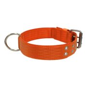 Dog Collar from Polyamide with Triple Strap, 5cm – KI01004/65/50/OR/00