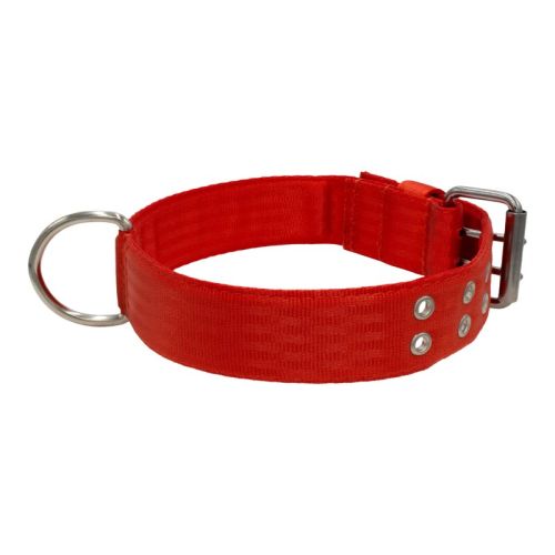 Collar de perro de poliamida con triple cincha, 5 cm – KI01004/65/50/RD/00