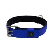 Collar de perro de poliamida con triple correa y 5 cm de neopreno – KI01005/65/50/BL/01